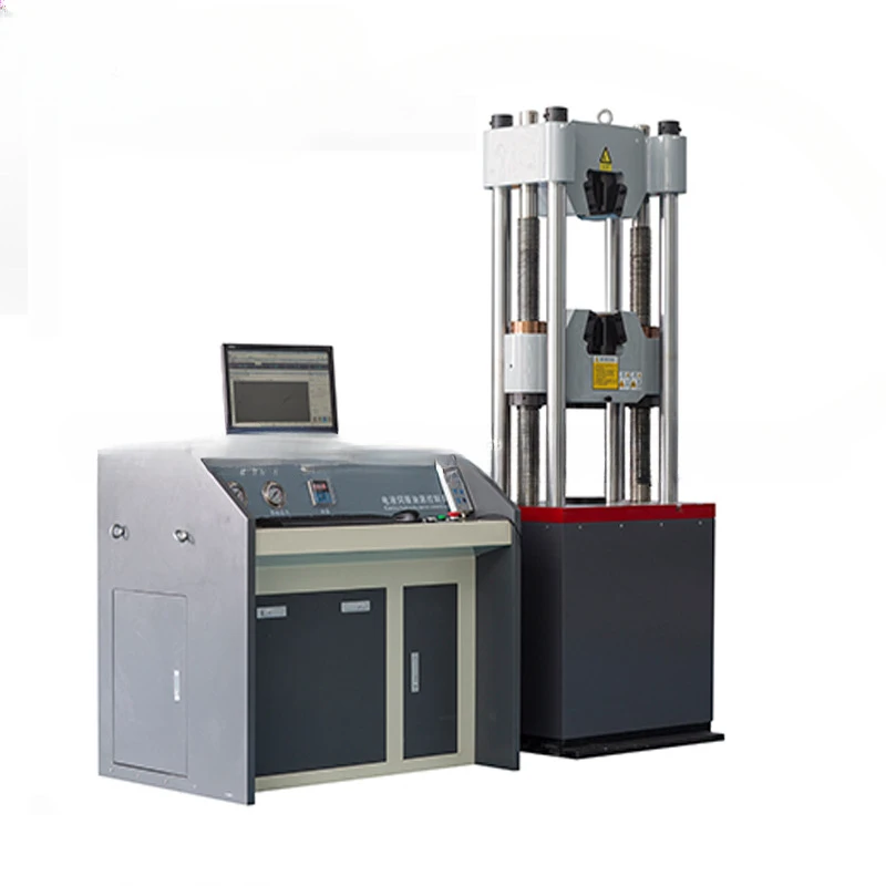 WAW-600B/60T microcomputer controlled electro-hydraulic servo energy testing machine 60 tons of tensile force