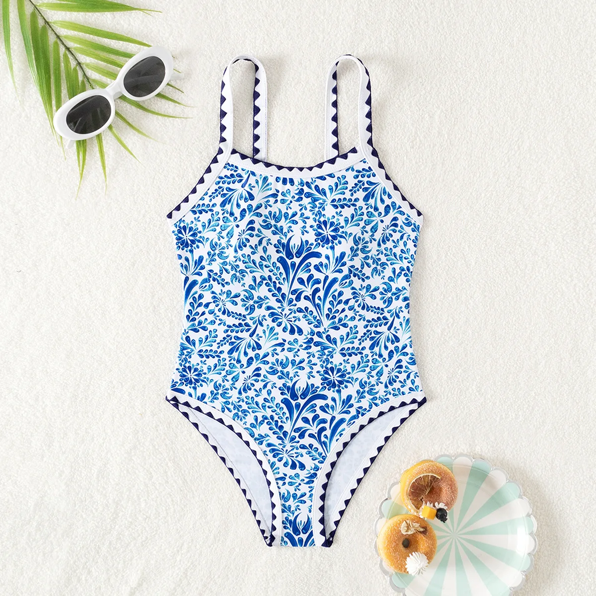 

Girls One Piece Swimsuit 8-12 Year Kids Swim Suit Printed Children's Swimwear 2025 Bandeau Bathing Suits Beach Wear Teenages