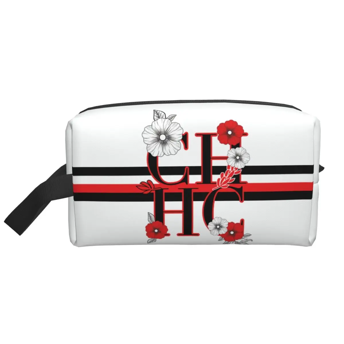 Bolsa de Cosméticos Personalizada com Estampa Carolina para Mulheres, Necessaire Kawaii de Grande Capacidade, Estojo de Maquiagem Herreraes, Bolsas de Armazenamento de Beleza e Higiene Pessoal