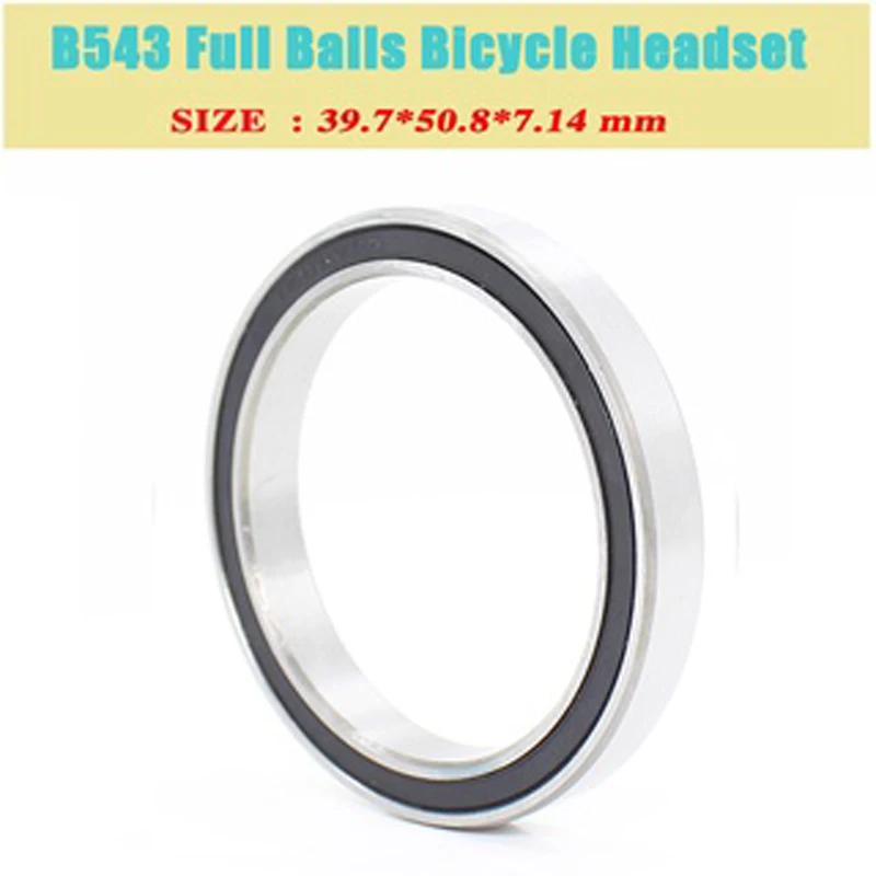 WZZG B543-2RS MAX Bearing 39.7*50.8*7.14 mm For Cannondale Lefty Full Balls Bicycle Headset B543 397508 2RS Ball Bearings
