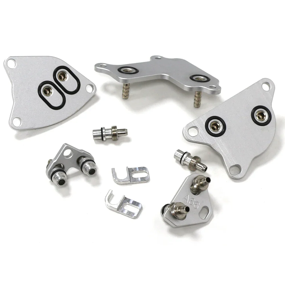 130 قطعة موصل تغيير زيت ناقل الحركة 130 قطعة محول فلوشير ATF موصل ألومنيوم #1