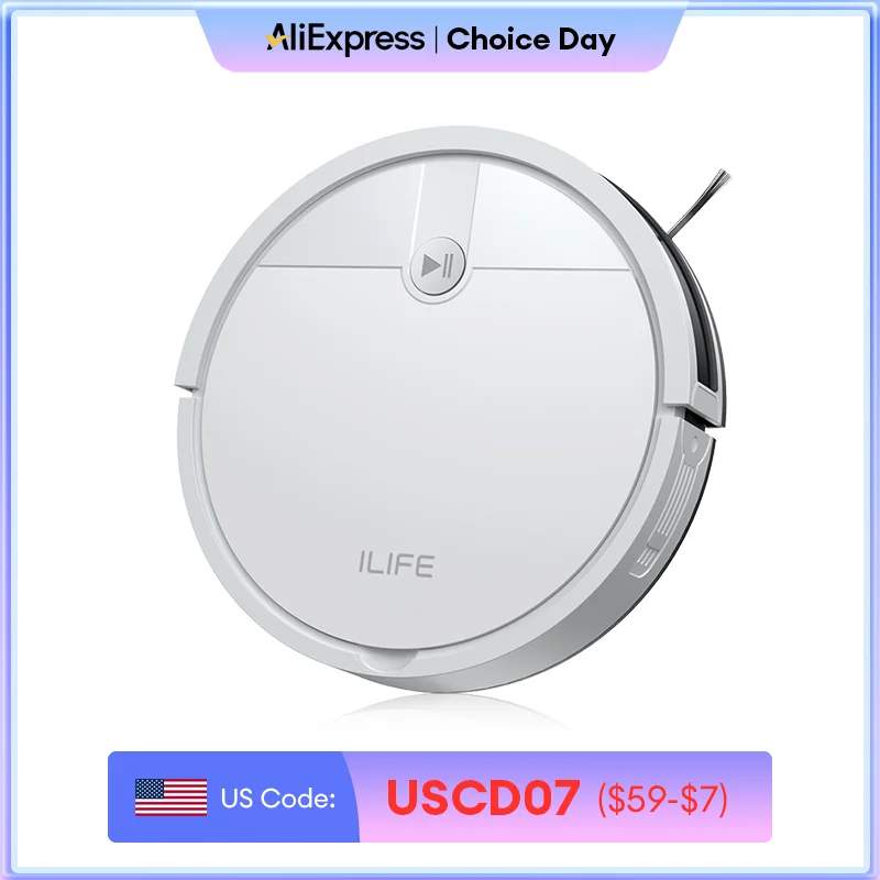 

ILIFE X3 Robot Vacuum Cleaner, Tangle-free 3000Pa Suction, 120 Min Runtime, Self-Charging Robotic Vacuum, 2.4GHz WiFi/App/Alexa