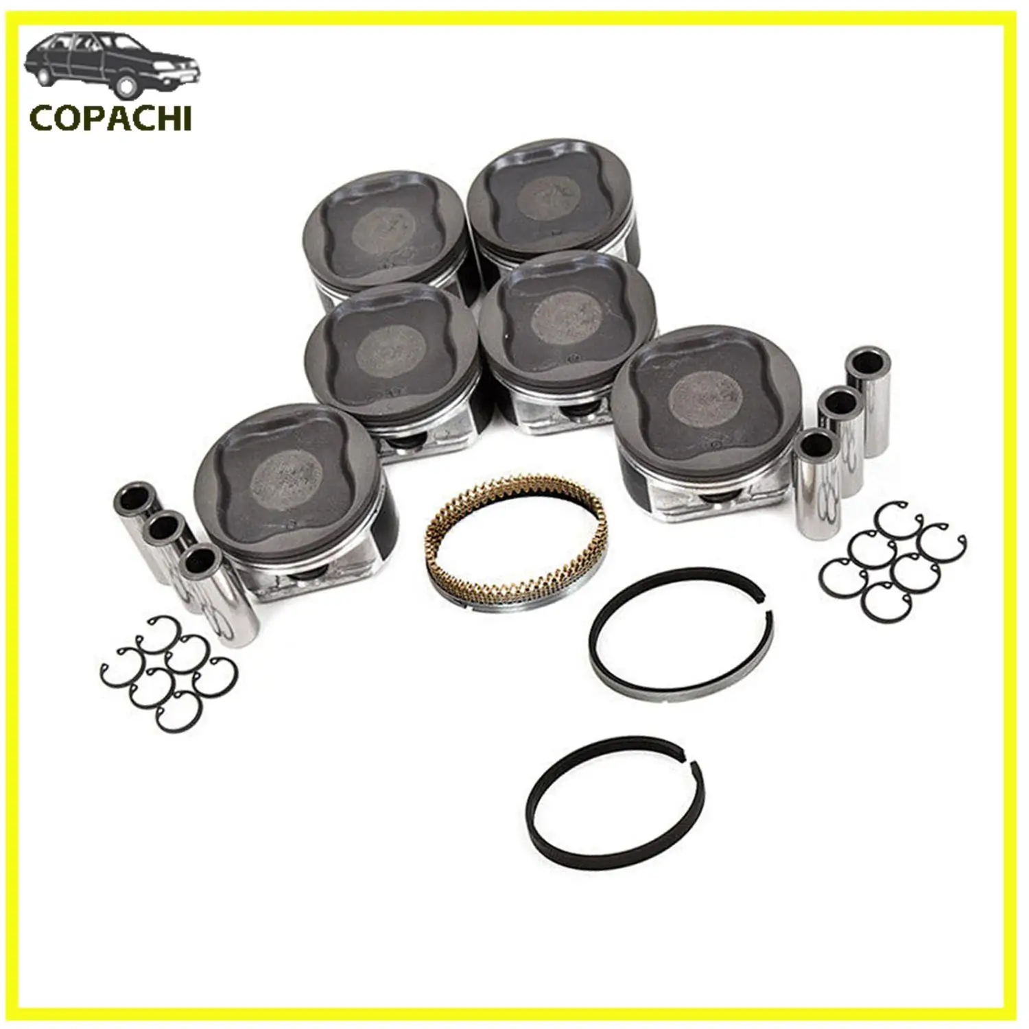 

1set 1GRFE Engine Piston & Piston Ring Kit 13101-31120-A0 13101-31030 for 03-09 Toyota 4Runner FJ Cruiser Tacoma 4.0 Car Part