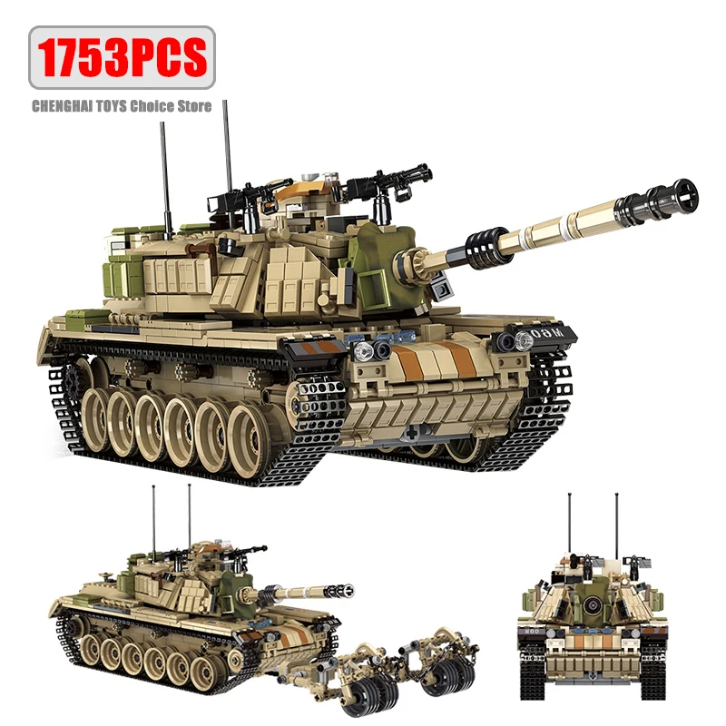 WW2 Military Leopard 2 a4 Battle Tank Series Building Blocks Brick Model MOC Army arma Boy Set Kid Toy regalo di natale per bambini