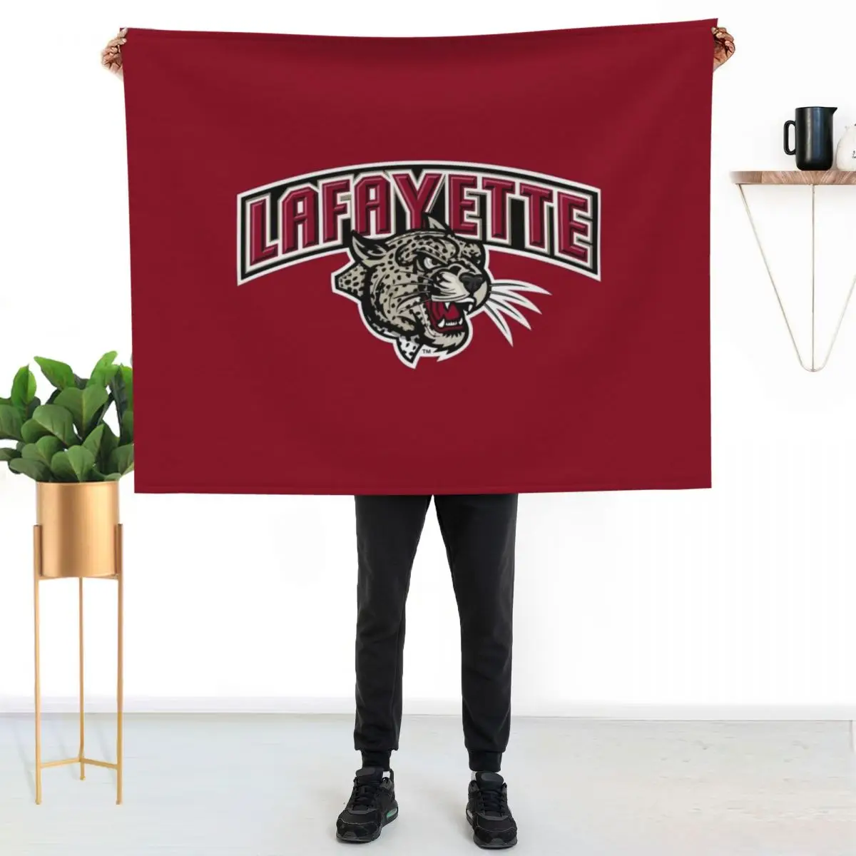 Lafayette Leopards Throw Blanket warm winter Personalized Gift Tourist Bed Furrys Blankets Sofas Of Decoration Blankets