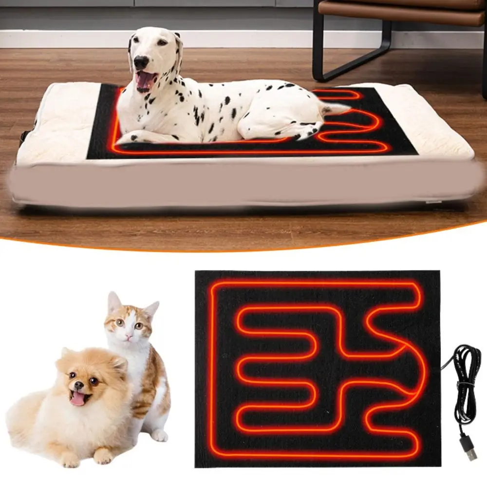 USB Heating Pad Warm Folding Heated Sheet Waterproof Car Seat Mat Cushion Pet Reptile Winter Outdoor Warm