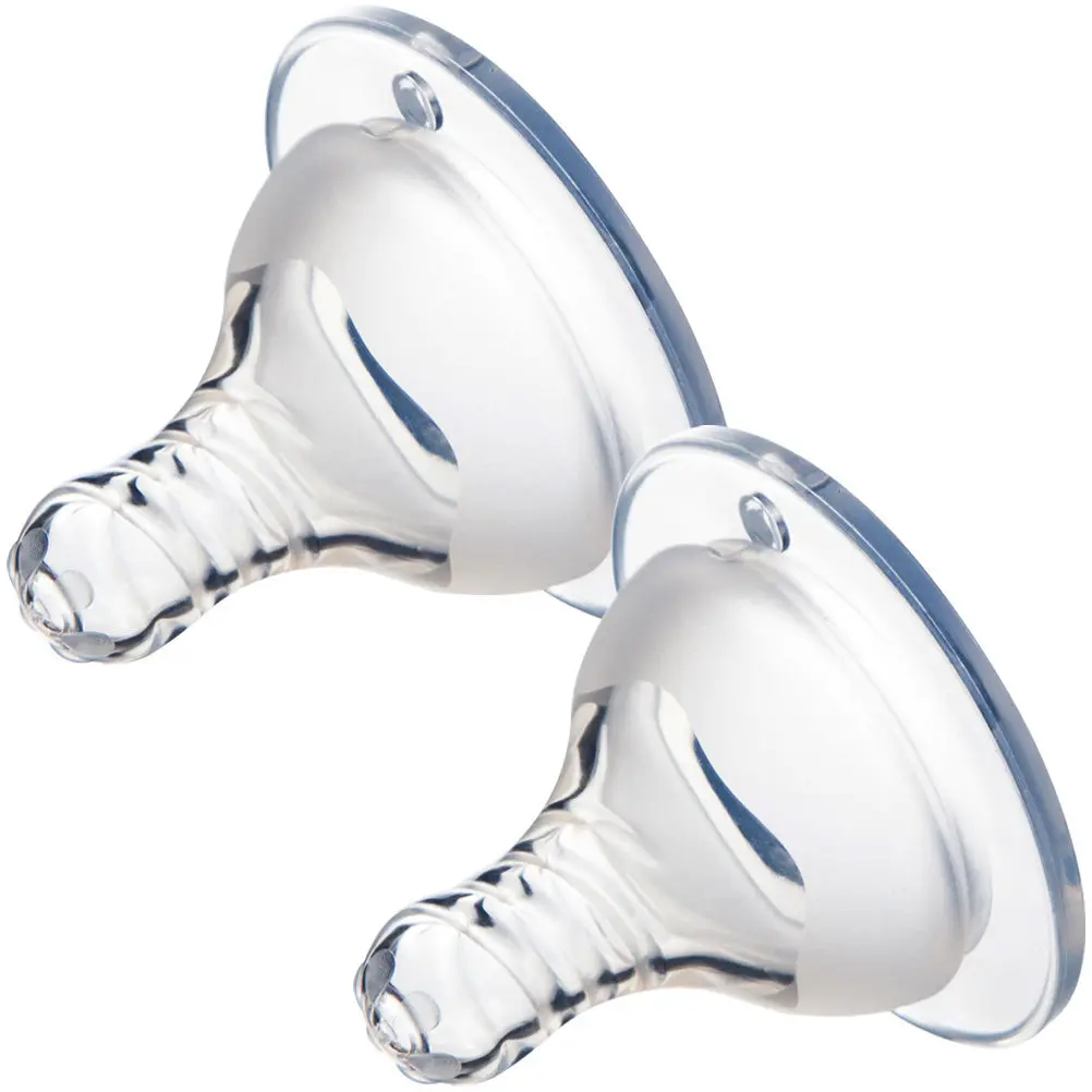 

2 шт. силиконовые соски для детских бутылочек, сменные, мягкие, прочные, гибкие, аксессуар для кормления младенцев, необходимые для новорожденных