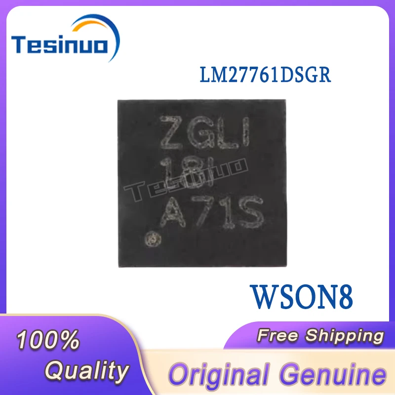 5/PCS New Original Patch LM27761DSGR ZGLI WSON-8 low Noise Voltage Stabilized Inverter Chip In Stock