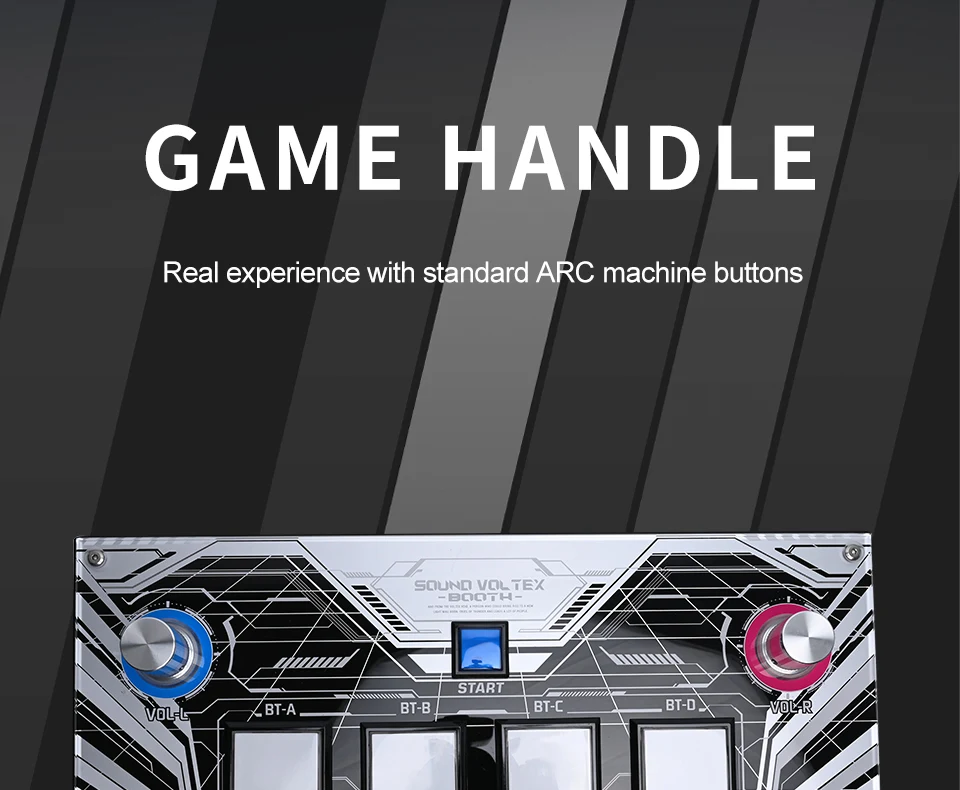 Controlador USB para PC ZhouSensorXGenbu SDVX SOUND VOLTEX
