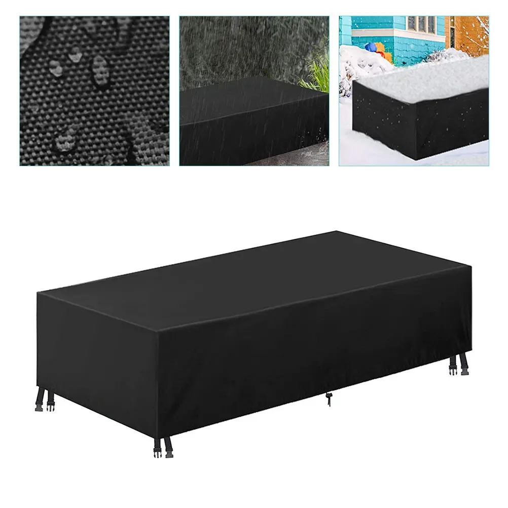 

Premium Oxford Cloth Outdoor Patio Furniture Cover for Garden Table Sofa Chair Weatherproof Windproof Rain Snow Frost Uv