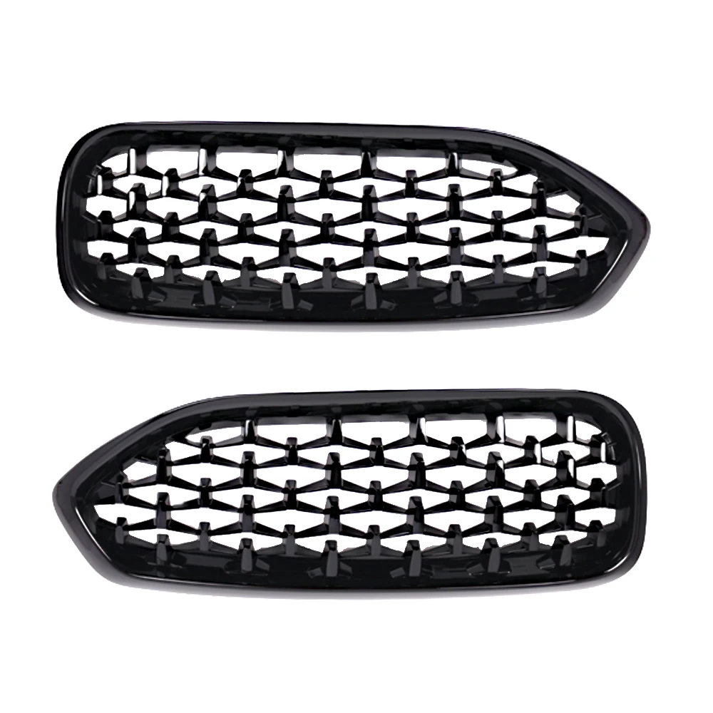 Rejilla delantera de riñón doble para BMW, accesorio de estilo de diamante para radiador de capó, estilo de carreras, modelos Z4 G29, años 2019 a 2022, años 51138091295 a 51138091296, 2 piezas
