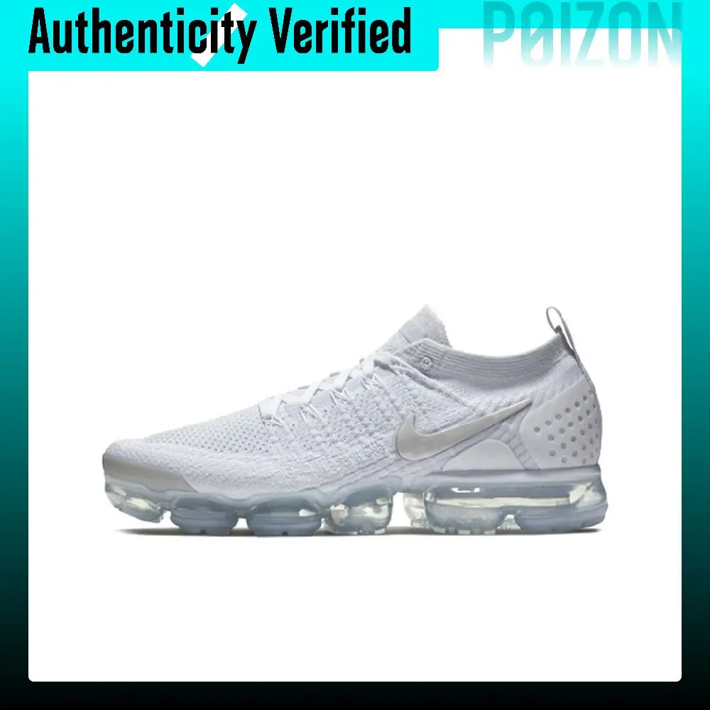 Nike VaporMax Flyknit 2 Running Shoes Men's Low-top White 942842-105
