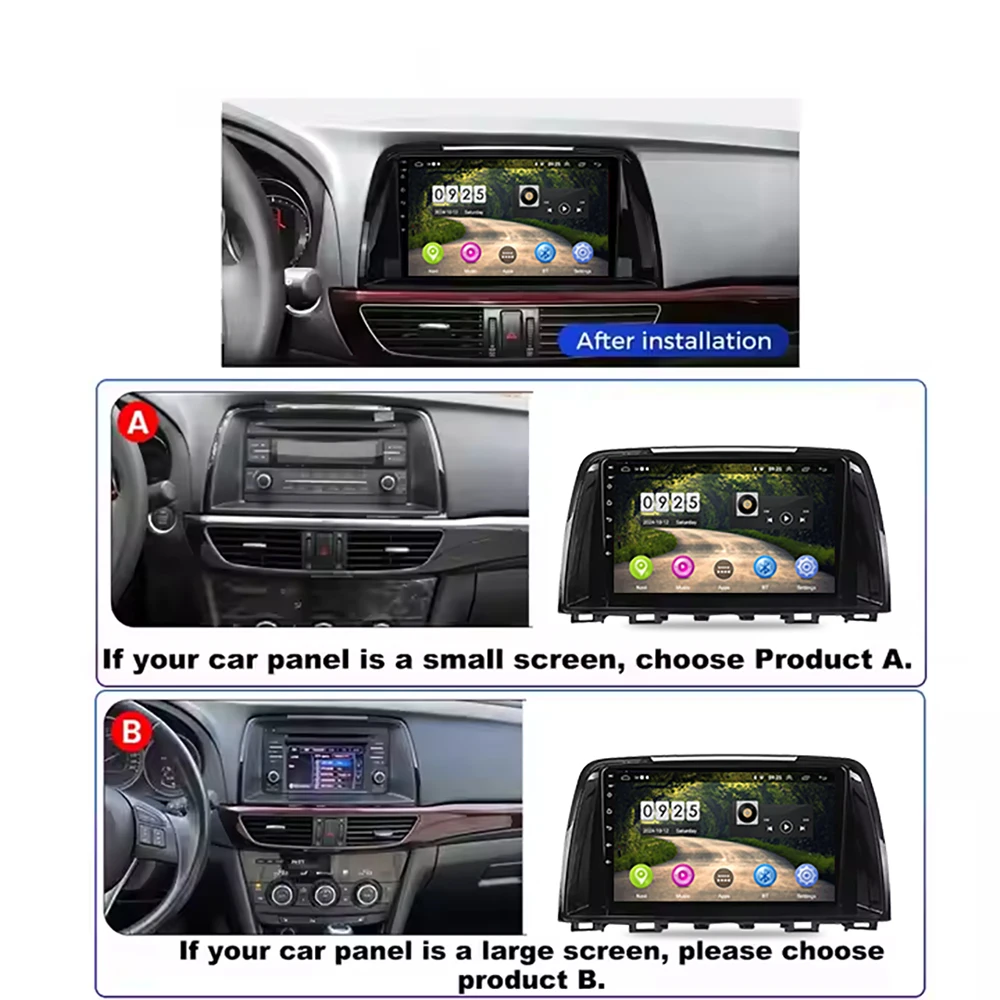 SISCL Android 13 For Mazda 6 GJ Atenza Touring Sport GT Android Car Radio Carplay Multimedia Video Player GPS Navigation Auto