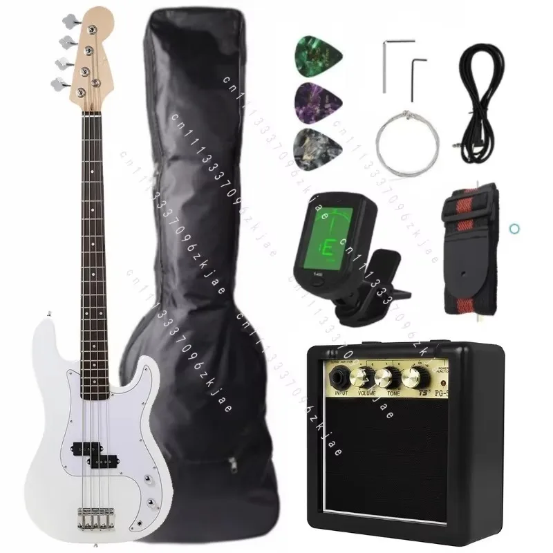 4 String Electric Bass Set Beginner Bass Guitar 21 Tone Rosewood Fingerboard Basses Student Introductory Basses