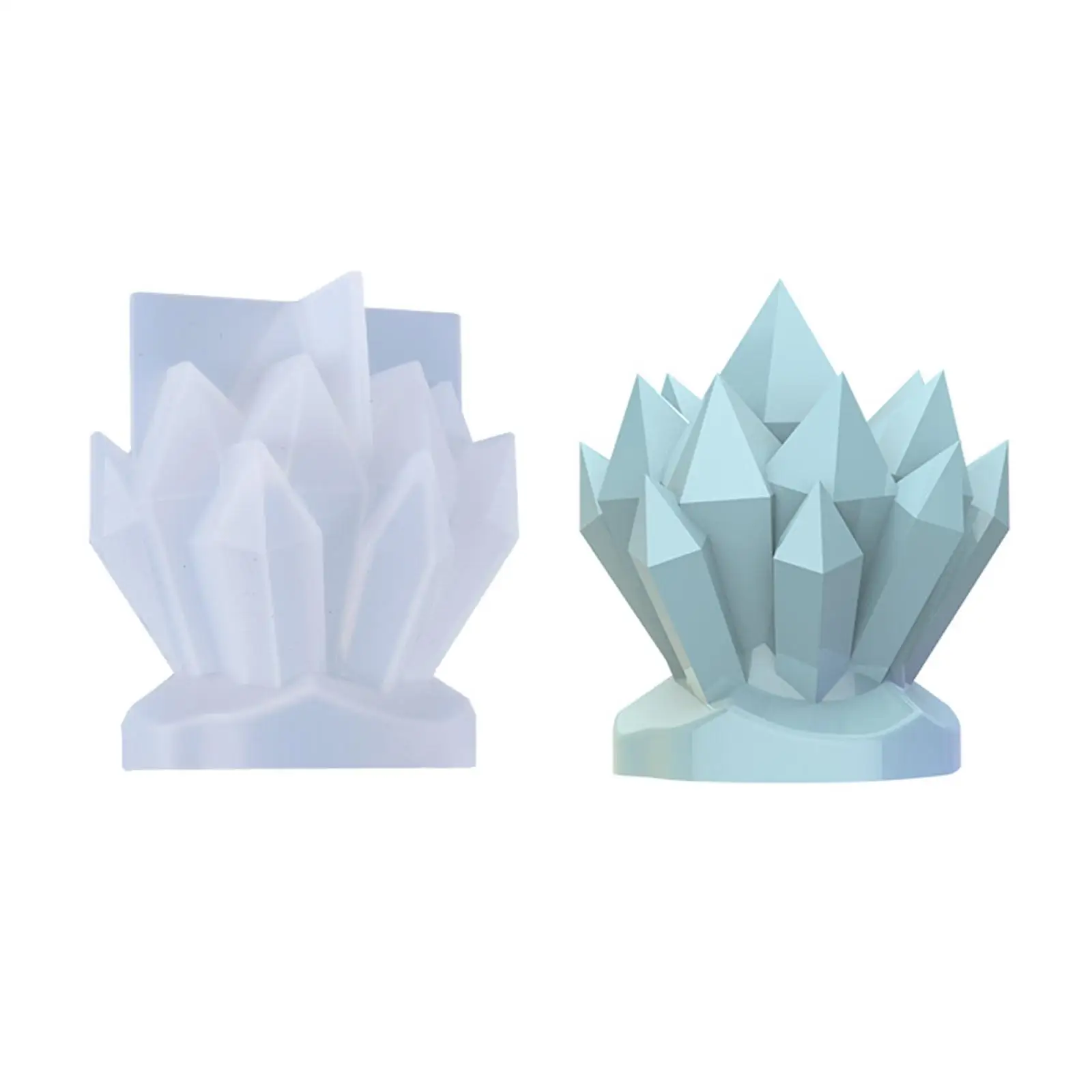 Molde de vela de silicona con forma de Iceberg, molde de yeso de cera de racimo de cristal, molde de aromaterapia, resina de jabón de soja, DIY Wa J5S1