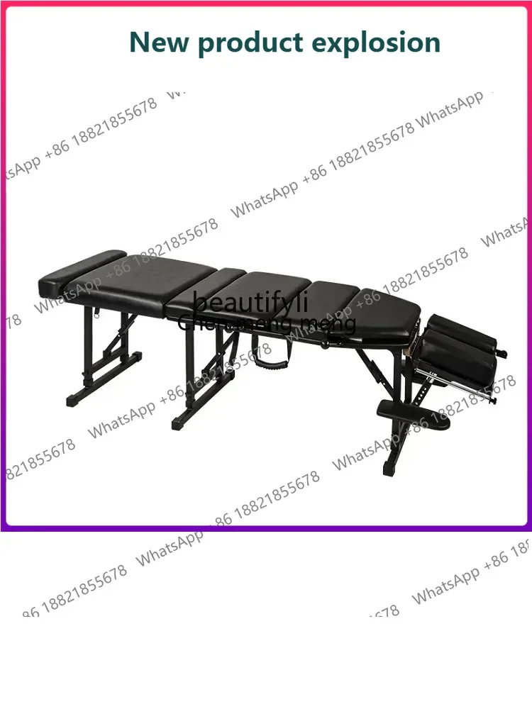 K182 Portable Folding Press Chest Waist Massage Correction Massage Couch American Spine Shaping Bone Manipulation Bed
