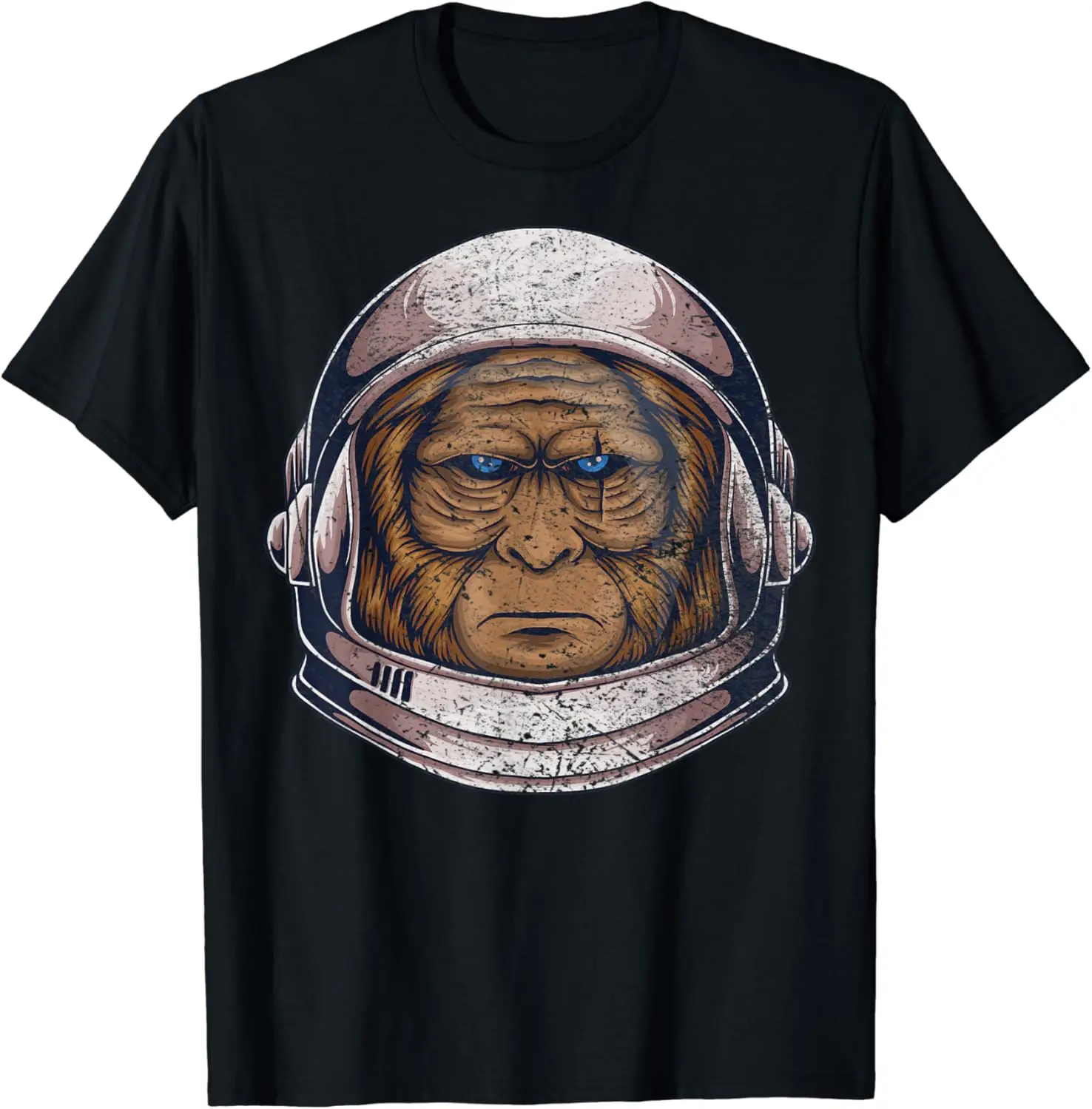 

Vintage Space Travel Astronaut Monkey T-Shirt Men's and women's short-sleeved T-shirts