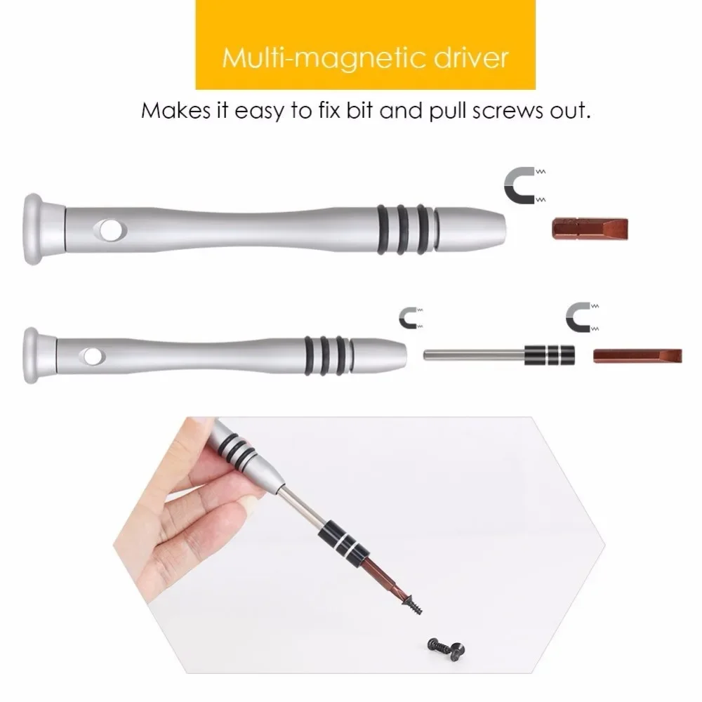 60 in 1 Precision Screwdriver Tool Kit Magnetic Screwdriver Set for iPhone Tablet Macbook Xbox Cellphone PC Sumsung