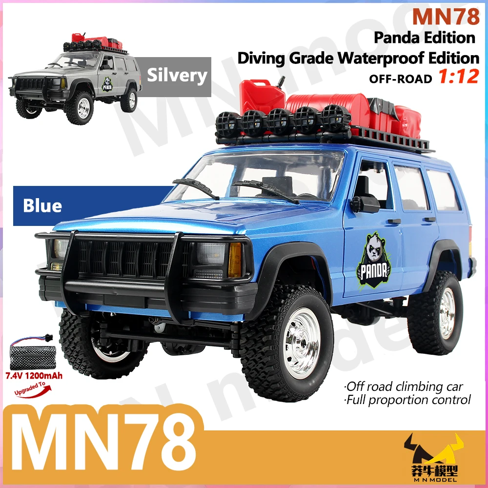 

MN78 Panda Edition RC Car 1:12 Full Size 4WD Off-Road Vehicle All-Terrain Climbing Remote Control Car, Suitable Gift for Boys.