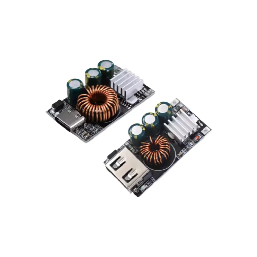 QC3.0 Emergency Charger Module DC 10-30V Input, 3-12V Auto Adjustable Output 18W Rated Max 24W Fast Charging Buck Board 2Pcs