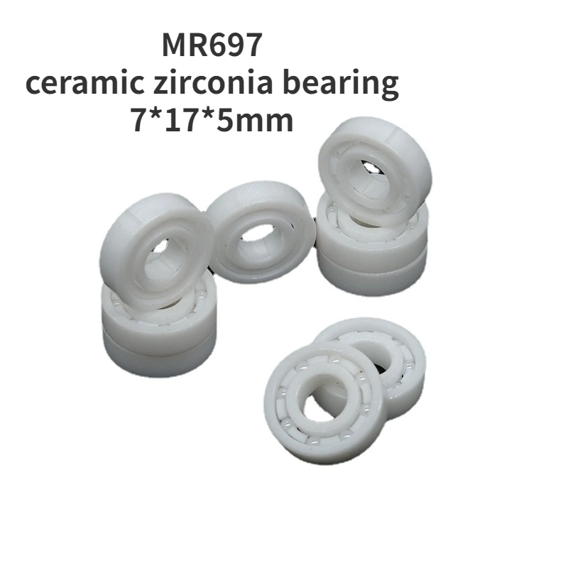 Ceramic bearing MR697 low noise self-wetting ceramic material zirconia 7*17*5mm