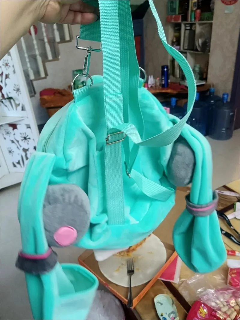 45cm nowy Hatsune Miku kreskówkowa torba na ramię plecak uroczy dziewczyna Anime pluszowy Kawaii plecak torba studencka prezenty dla dzieci zabawki