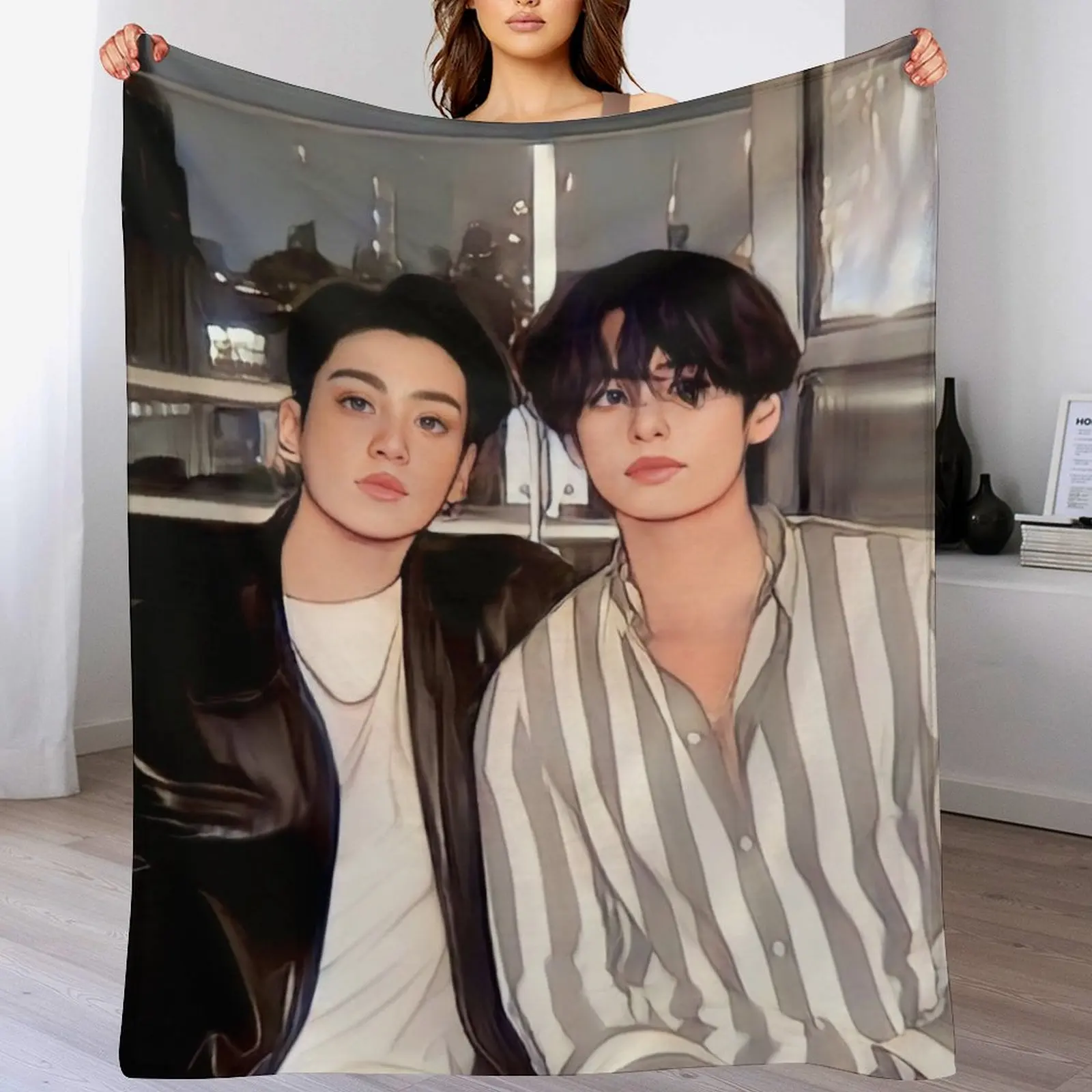 Taekook Throw Blanket