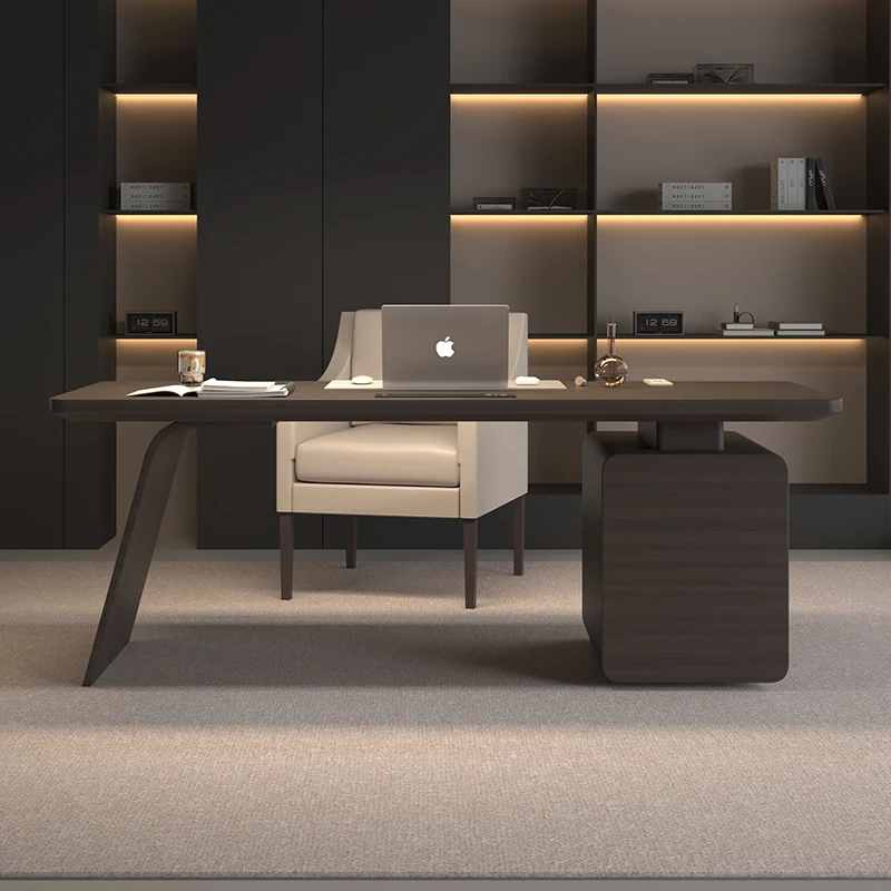 

Роскошные современные компьютерные офисные столы, черный шкаф, деревянный компьютерный эргономичный органайзер, ящики для руководителей, мебель Escritorio