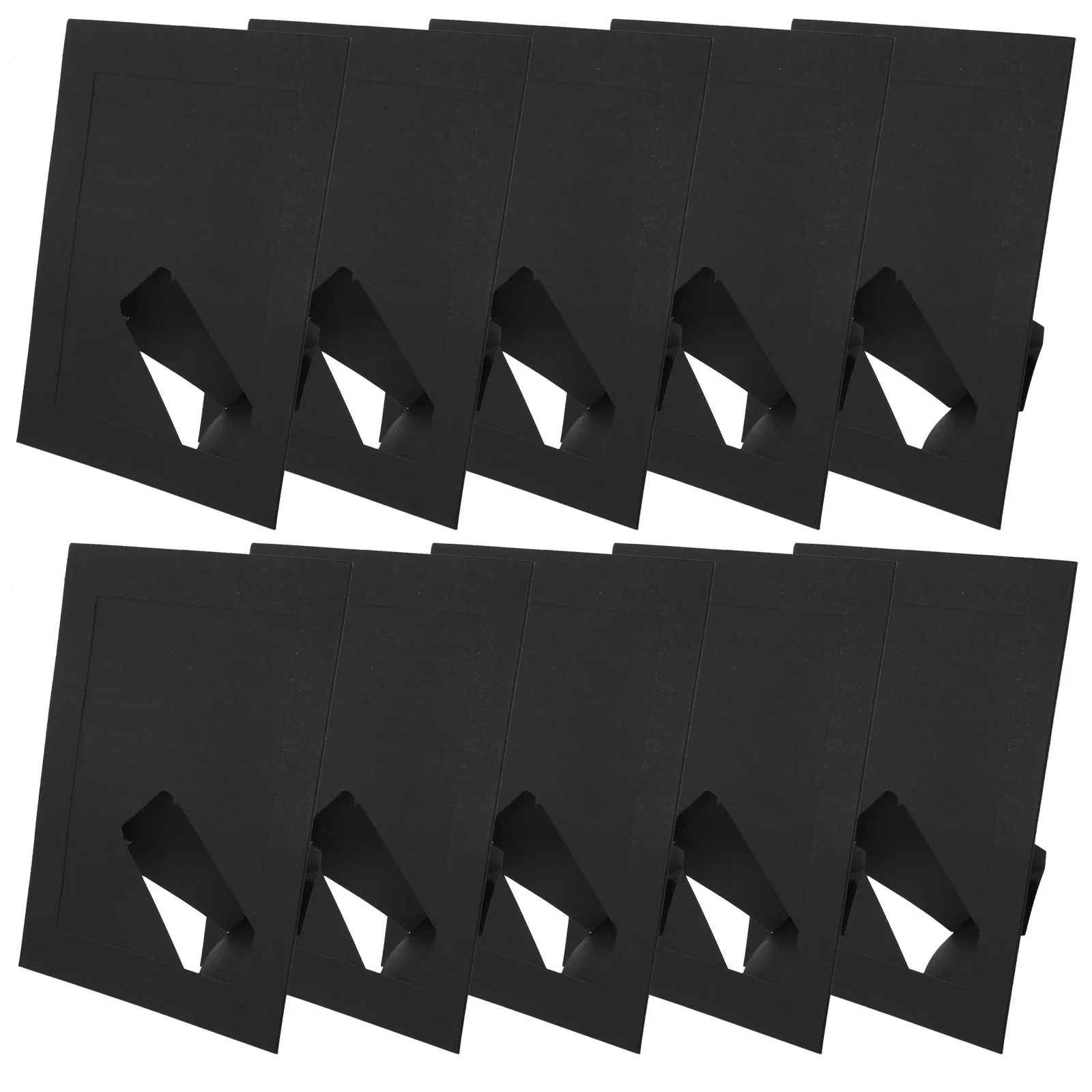 

10Pcs DIY Photo Frame Kraft Paper Picture Frame Decorative Tabletop Display for Home Bedroom Living Room Desktop Decoration