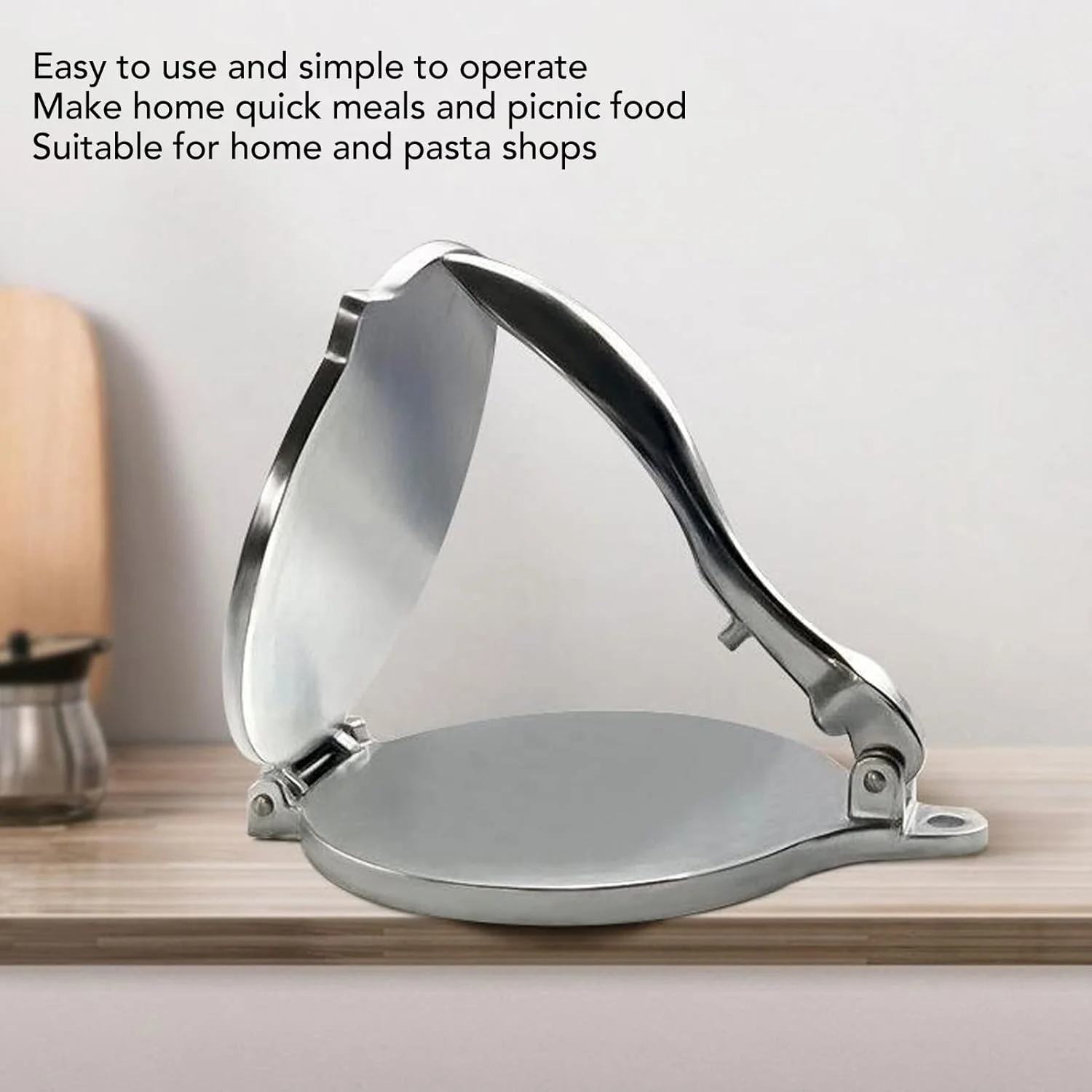 7.7in Tortilla Press, Aluminum Alloy Mexican Tortillera Presser Tortilla Maker Dough Press Rotis Press