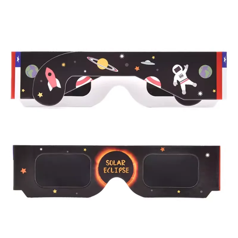 Random Paper Solar Eclipse Glasses Protect Eyes Anti-UV Viewing Glasses Safe Shades Observation Solar Glasses Great