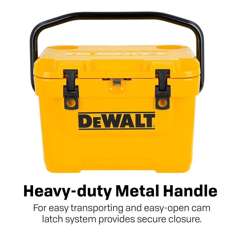 DEWALT DXC10QT 10Qt/10L Cooler Box Tough Heavy Duty Ice Chest Case For Camping Sports Outdoor Activities Tools