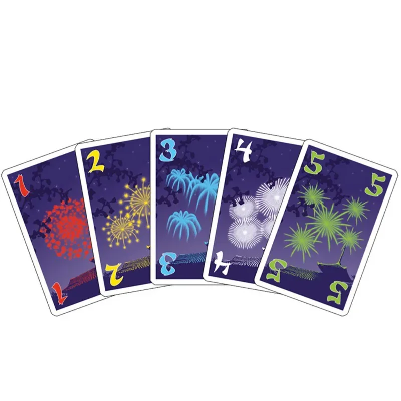 Fireworks Board Game para a família, 2-5 jogadores para jogar, partido, melhor cooperação presente