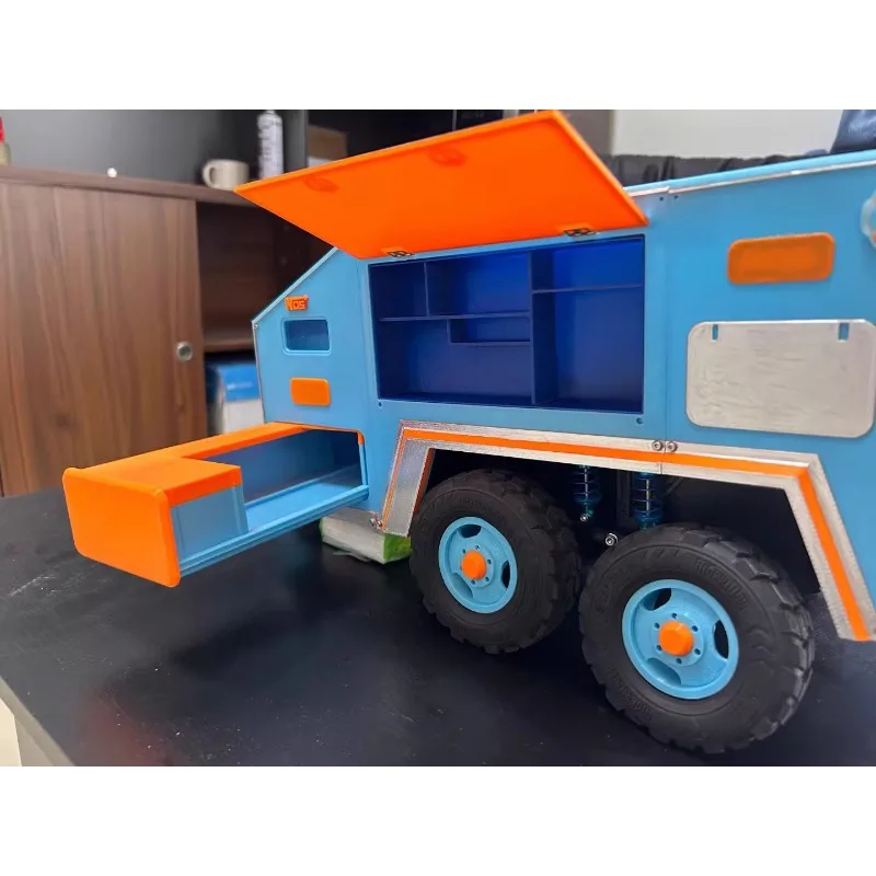 1/8 1/10 1/12 RC Crawler Trailer Scale Camper for TRX-4 SCX10 YK4083 CROSSRC RGT EX86160 KM RAM1500 F150 Off-Road Caravan Model