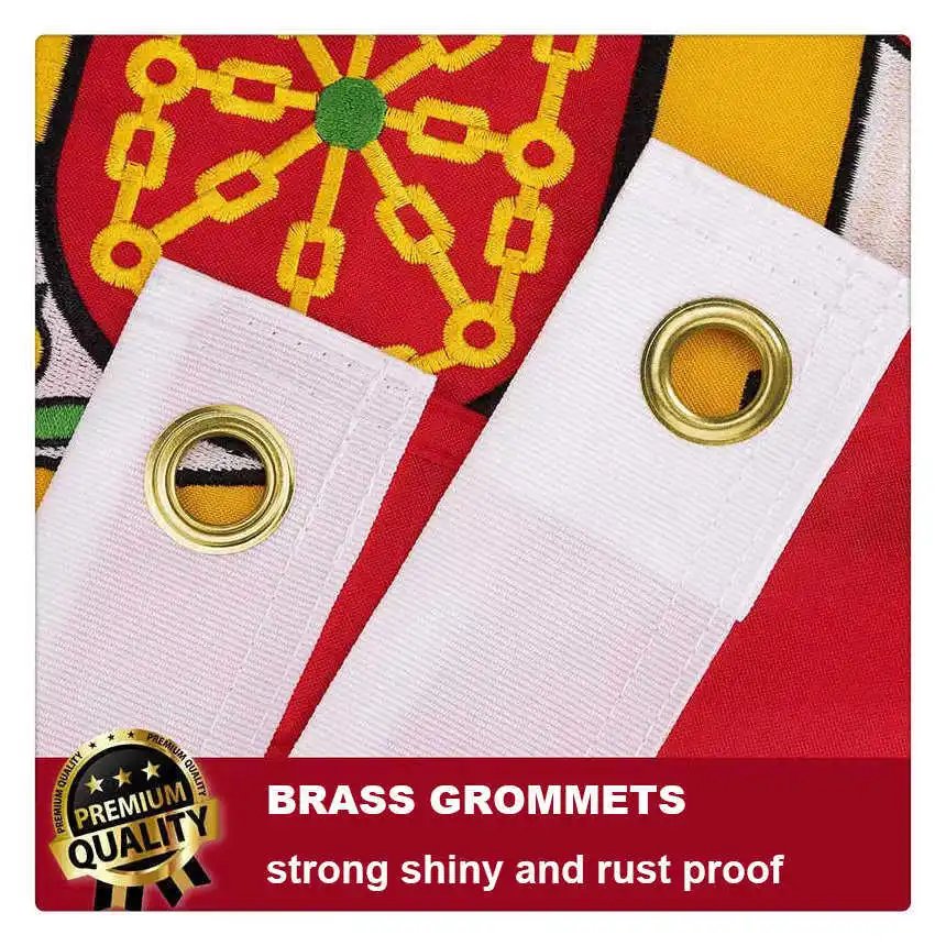 المطرزة اسبانيا العلم مخيط الإسبانية راية 90x150 سنتيمتر دائم مقاوم للماء أكسفورد النايلون الأعلام الوطنية لافتات داخلي في الهواء الطلق #5