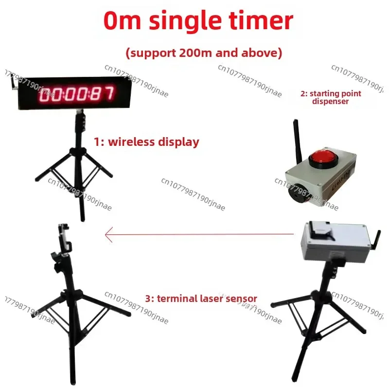 Wireless infrared laser timer slide car turn back running Jinkana 100m sprint test car 5-meter three way