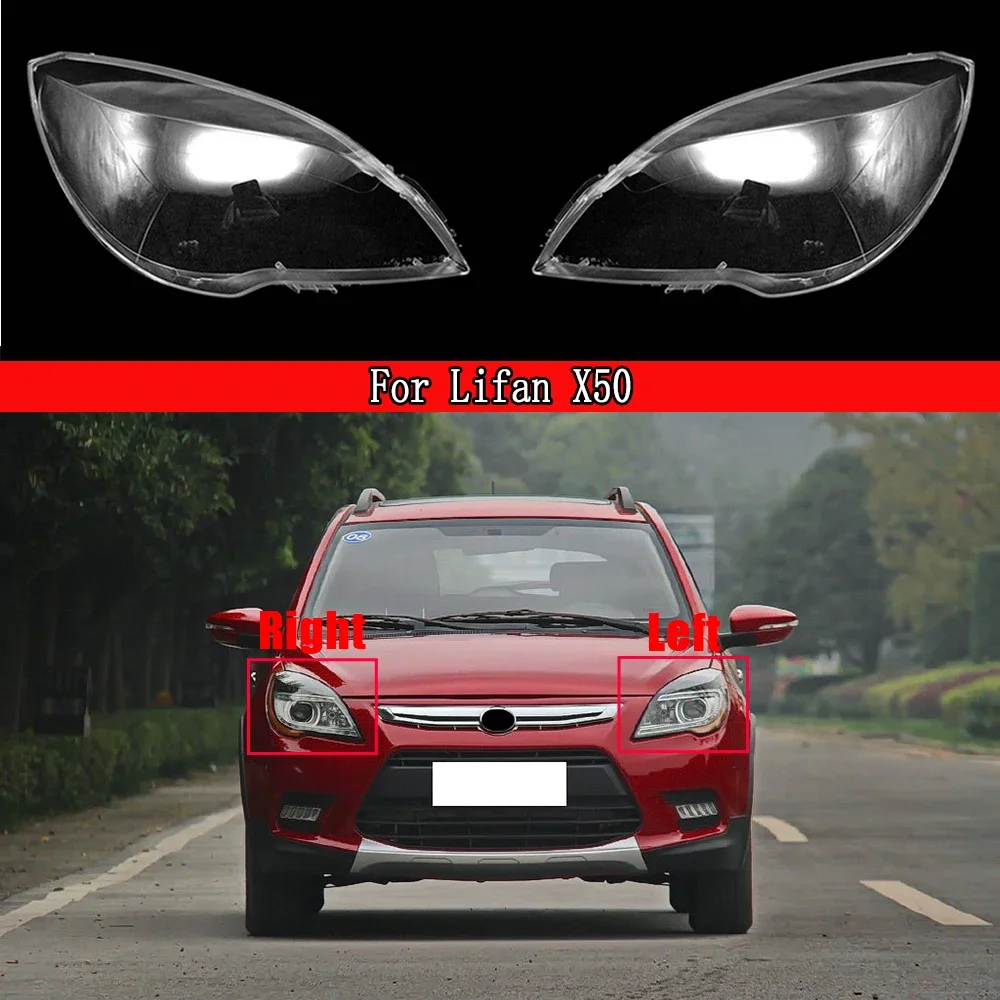 

Auto Head Light Case Car Front Headlight Cover Glass Lens Caps Headlamp Transparent Lampshade Shell For Lifan X50