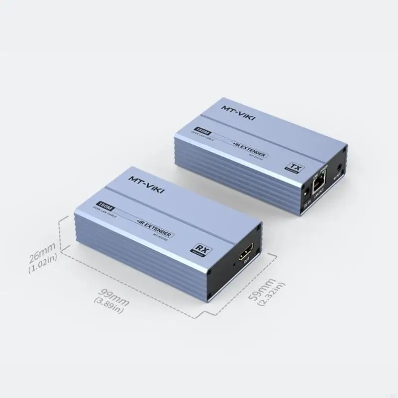 C90F HDTV Extender Over Ethernet With IR Controls Supports 1080P 60Hz Resolution And 150m Transmission For AV Syncs