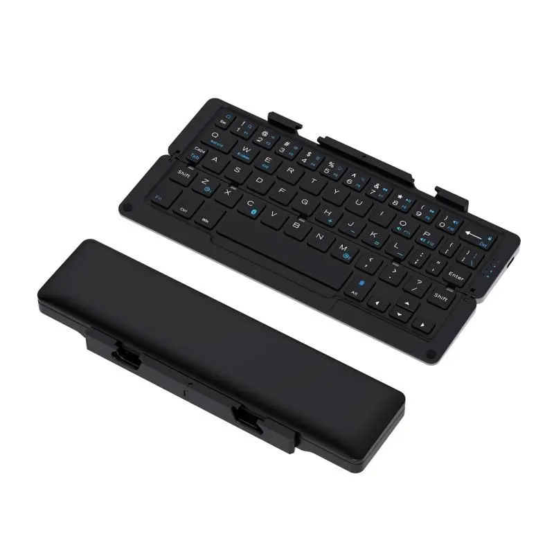 2026 New Portable Design and Stable Connection Aluminum Alloy Wireless BT Folding Keyboard for Mobile Office Travel Use