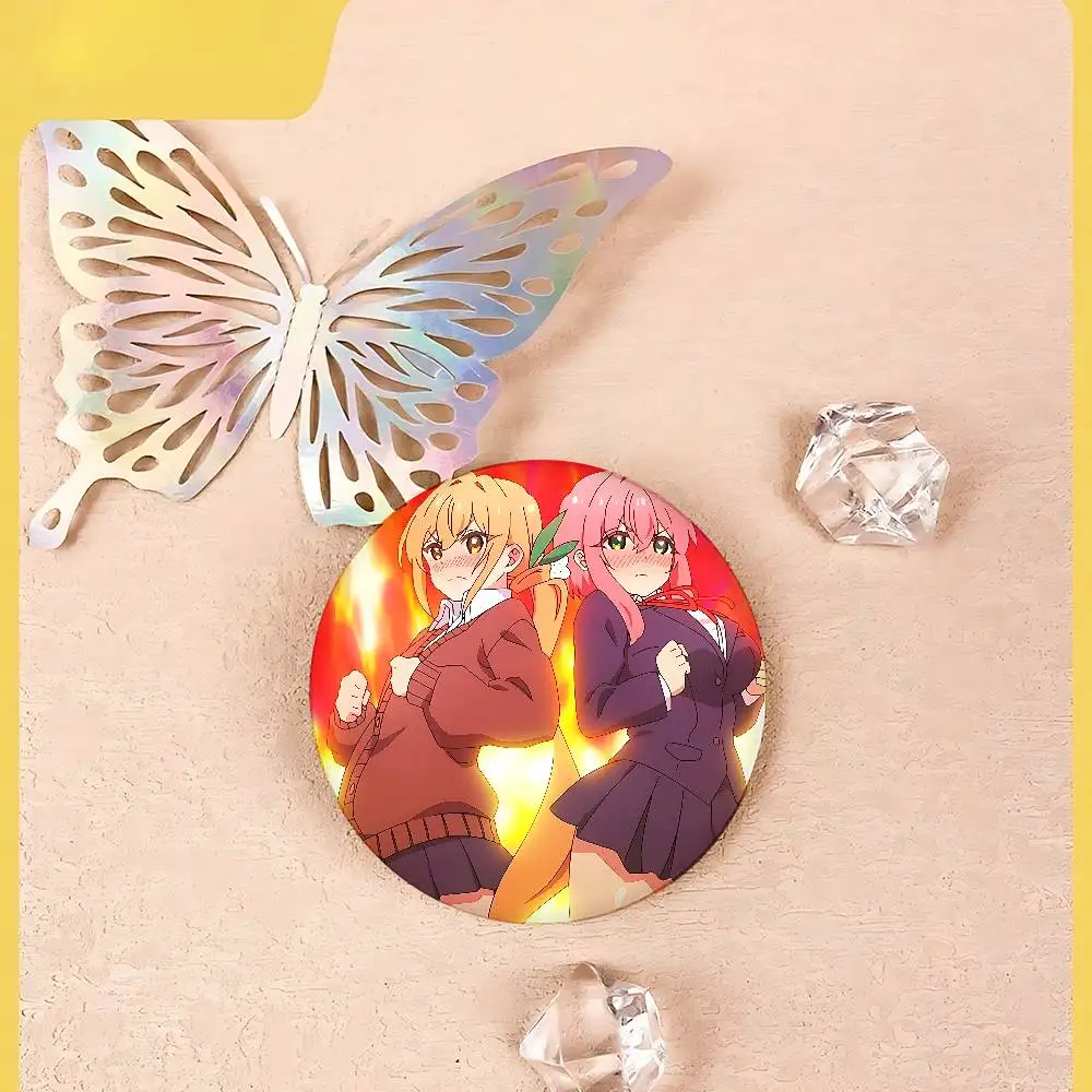 Anime The 100 Girlfriends Who REALLY Love You Cover Brooches Funny Meme Badge Fashion Jewelry Gifts