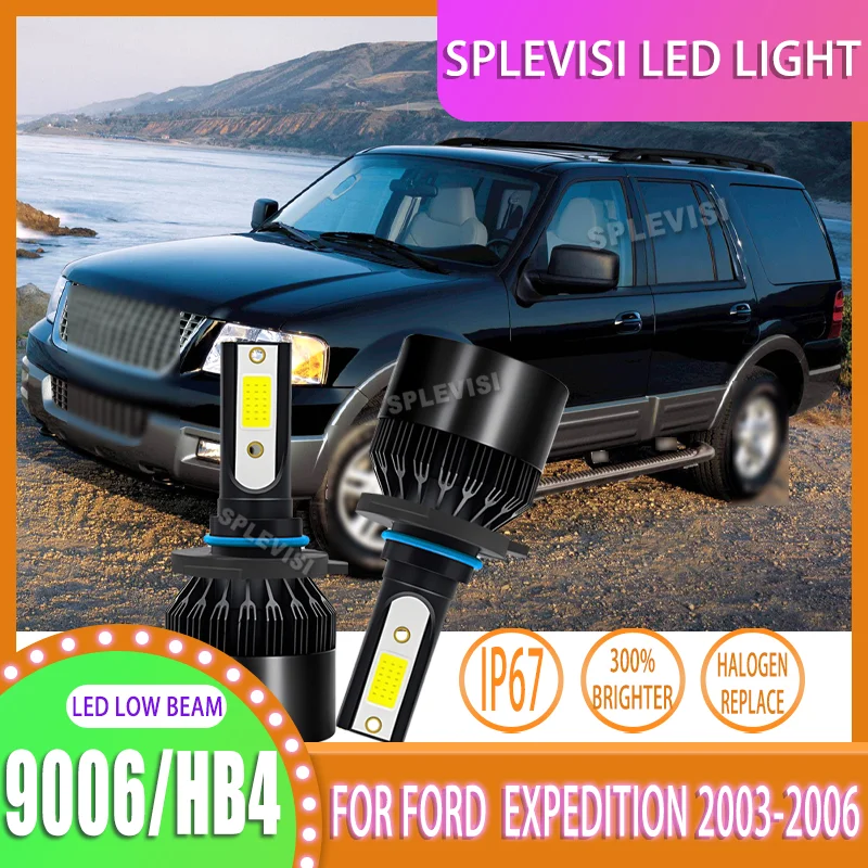 

Усовершенствованные светодиодные фары Cooling Tech ближнего света 9006 HB4 | 3 года мира разума для Ford Expedition 2003 2004 2005 2006 г.