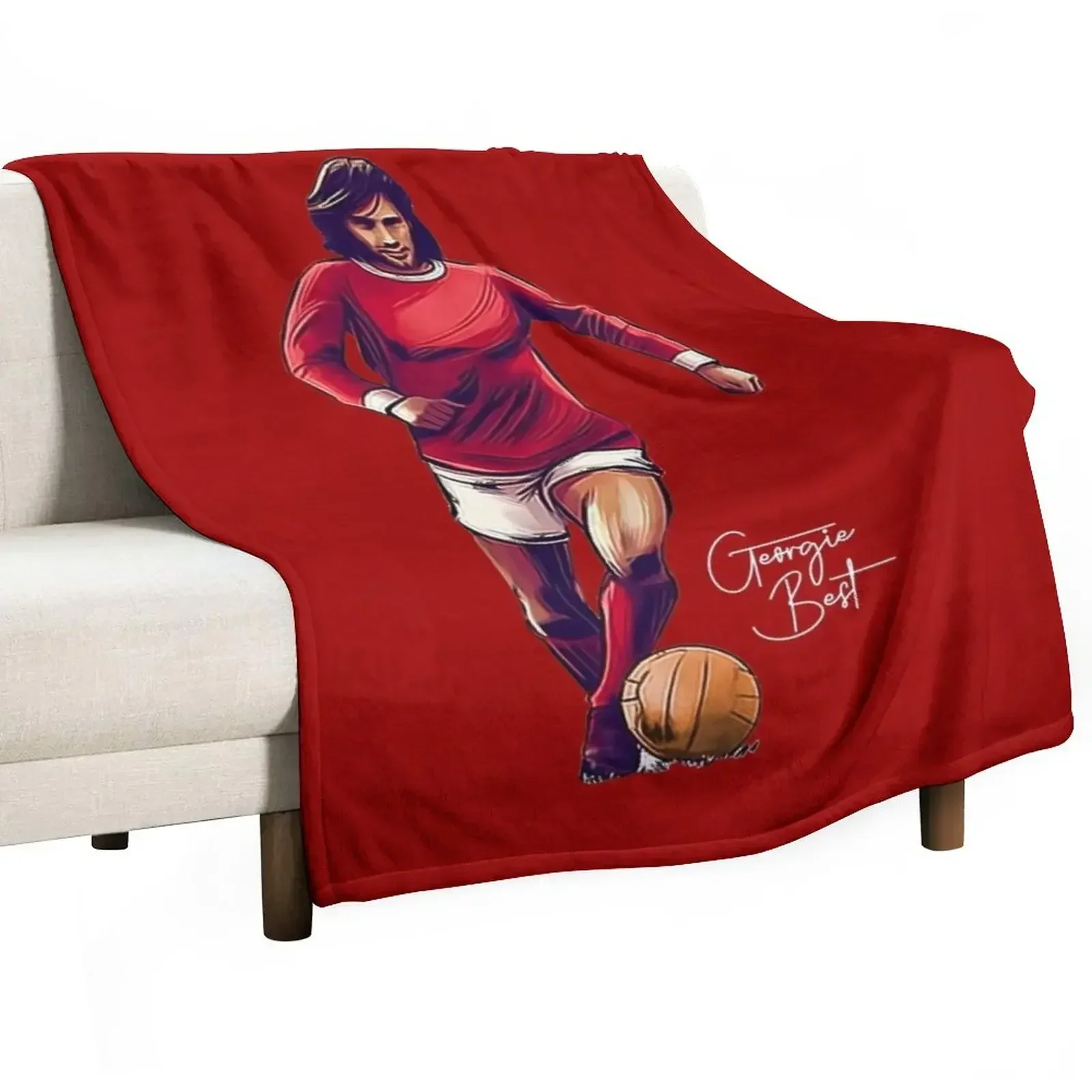 Georgie Best Superstar Throw Blanket Soft Plush Plaid For Decorative Sofa warm for winter Blankets