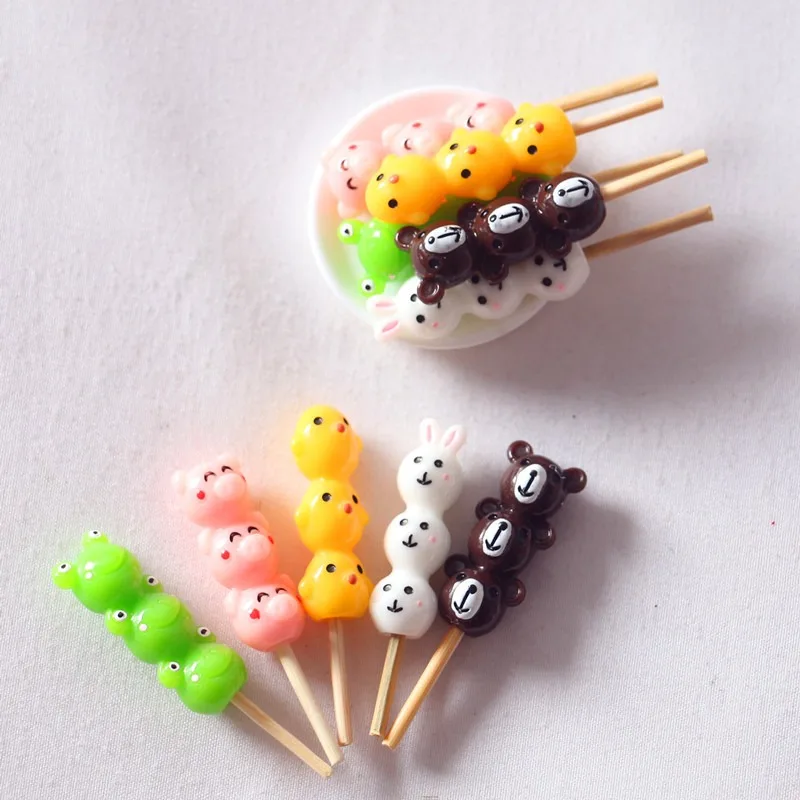 Dollhouse OB11 mini cartoon Tomatoes on sticks miniature food toy model for soldier doll
