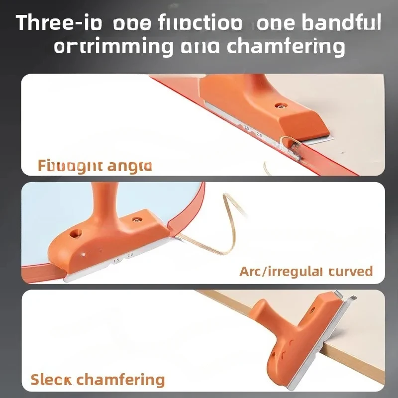 Ecological Corner Edge Banding Strip Trimming Knife Burr Cutter Woodworking Special Paint-Free Board Rounded