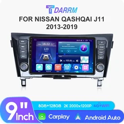 Car WIFI AutoRadio For Nissan Qashqai J11 2013-2019 GPS Navigation Carplay Wirerless Radio Multimedia Video Player Set