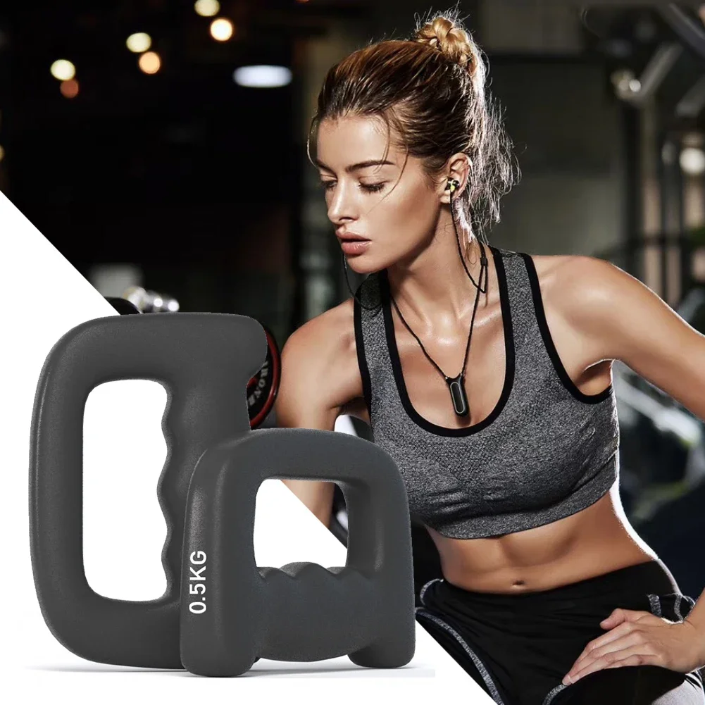 2Pcs Dumbbell Hand Weight Ergonomic D Shaped Fitness Hand Weight Non-Slip Boxing Dumbbell  Strength Speed Explosive Power