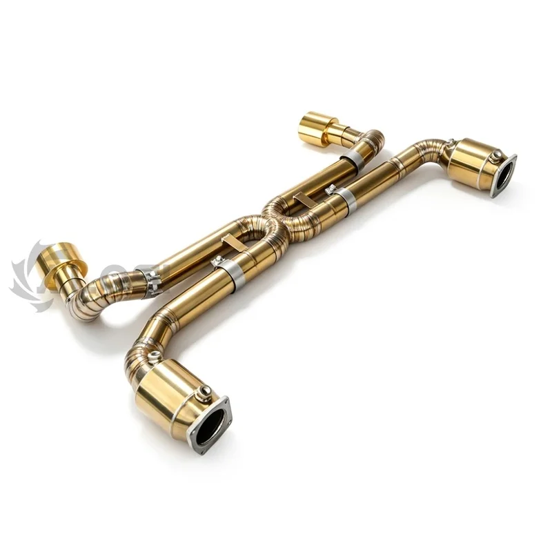 Suitable for Porsche 911 997 (Turbo/Turbo S) 2006-2009 3.6T 3.8T Titanium Alloy Cat Back Exhaust