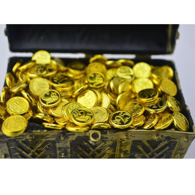 Pièces d'or en plastique, échelle 1/6, modèle de trésor, accessoires de scène pour poupées d'action de 12 pouces, jouets animés