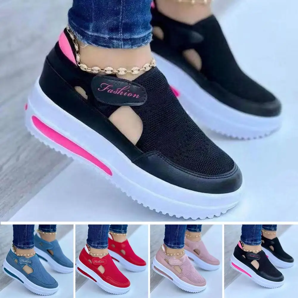 Sandalen Zweet-Absorberende Sleehak Sandalen Schoenen Dagelijks Dragen Draagbare Vrouwen Platform Sneakers