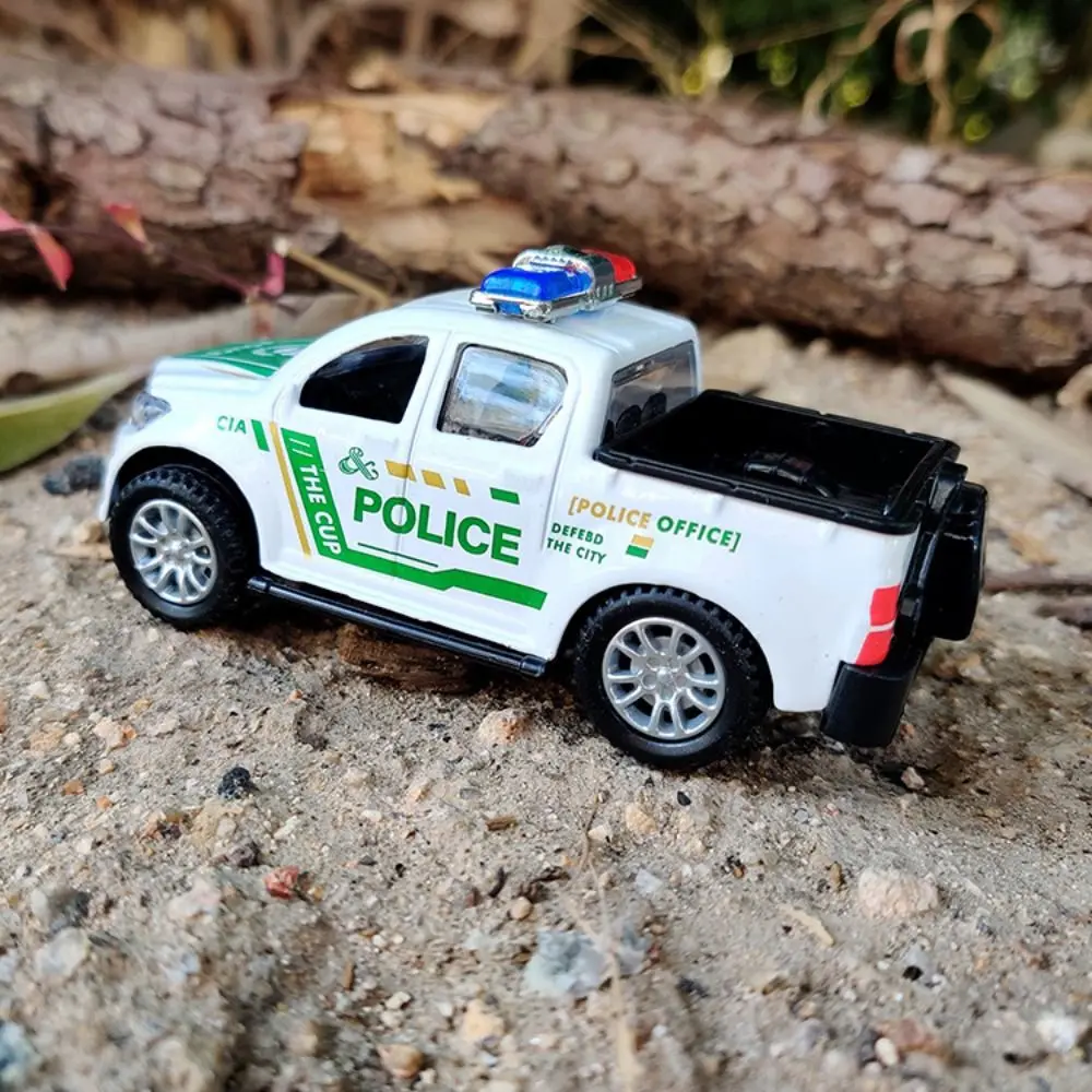 1:43 Simulation Kids Police Toy Car Model Pull Back Alloy Diecast Off-road Vehicles Collection Gifts Toys for Boys Children